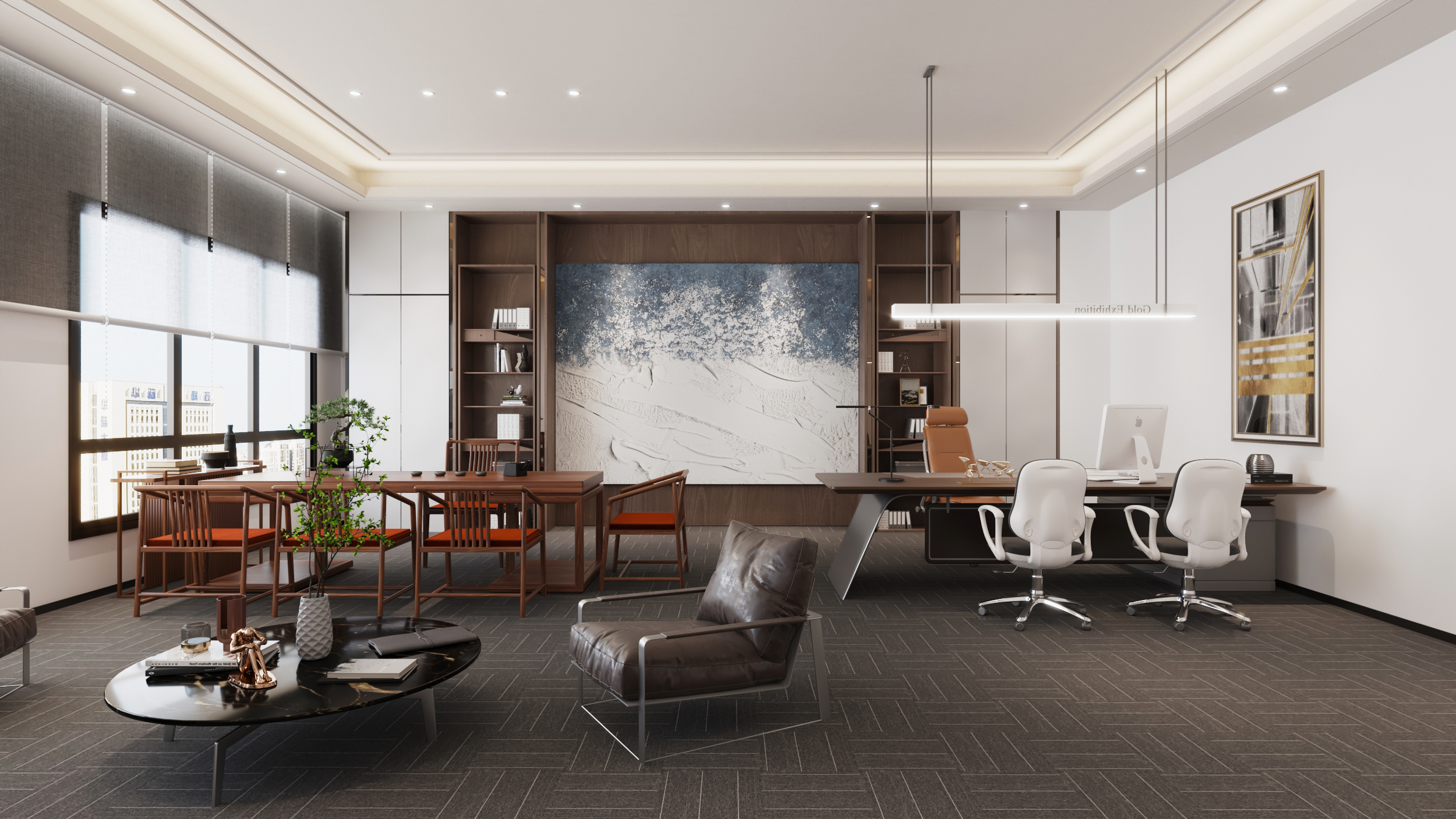 董事长办公室装修设计三大风格 - 向日葵装饰